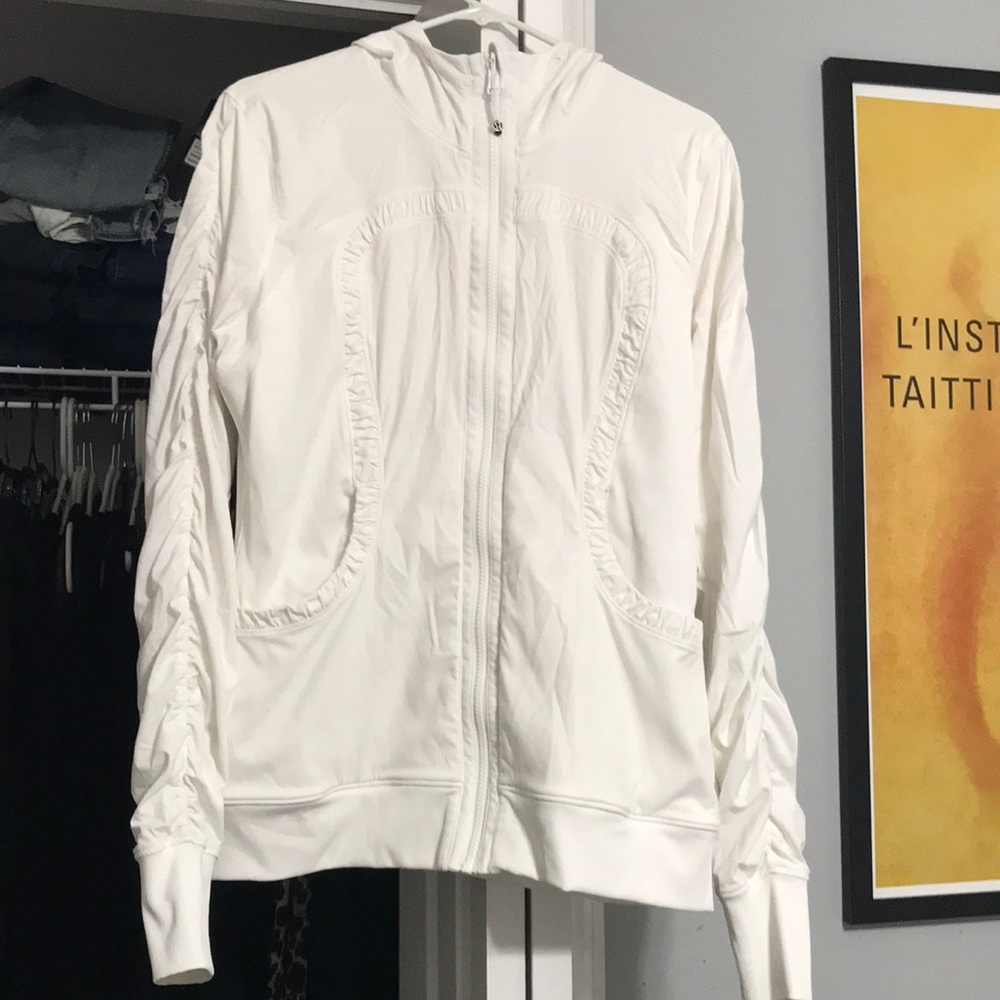 Lululemon white hoodie ,